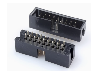 Conector Header DC3-18P 2,54 mm Soquete Agulha Reta Alojamento Dupont Preto (PC) - Imagem 1