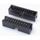 Conector header soquete DC3-20P 20 pinos 2,54 mm com pinos retos, carca&ccedil;a Dupont preta (PC) - Thumb - 1
