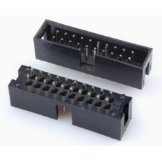 Conector header soquete DC3-20P 20 pinos 2,54 mm com pinos retos, carca&ccedil;a Dupont preta (PC)