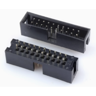 Conector header soquete DC3-20P 20 pinos 2,54 mm com pinos retos, carca&ccedil;a Dupont preta (PC)