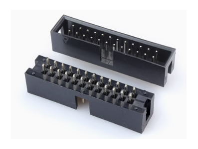 Conector soquete (header) DC3-24P 2,54 mm, agulha reta, housing Dupont preto (PC) - Imagem 1