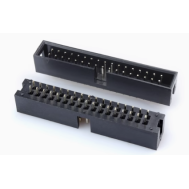 Conector Soquete Header DC3-34P 34 pinos 2,54 mm agulha reta carca&ccedil;a Dupont preta (PC)