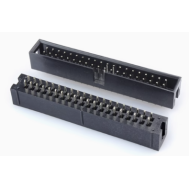 DC3-40P Conector Soquete Header 2,54 mm Agulha Reta Carca&ccedil;a Dupont Preta (PC)