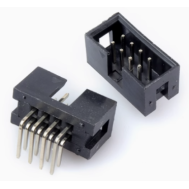 Conector Header Socket DC3-8P 2,54 mm Agulha Curvada, Housing Dupont Preto (PC)