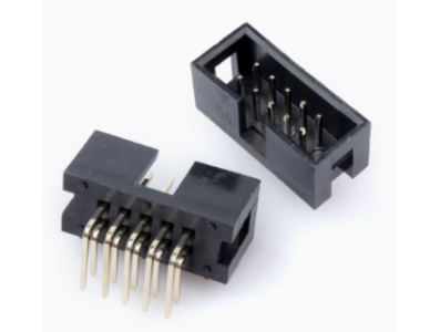 Conector Soquete Header DC3-10P 2,54 mm agulha curvada, housing Dupont preto (PC) - Imagem 1
