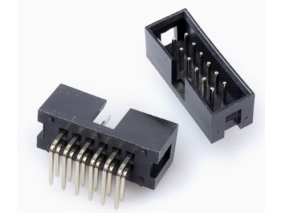 Conector Header DC3-12P 2,54 mm, 3 a 12 pinos, agulha curva, housing Dupont preto (PC) - Imagem 1