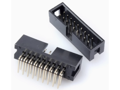 Conector soquete header DC3-18P 2,54 mm com agulha curva, carca&ccedil;a Dupont preta (PC) - Imagem 1