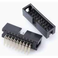 Conector soquete header DC3-18P 2,54 mm com agulha curva, carca&ccedil;a Dupont preta (PC)