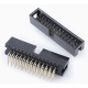 Conector header DC3-26P 2,54 mm com agulhas curvas, carca&ccedil;a Dupont preta (PC) - Thumb - 1