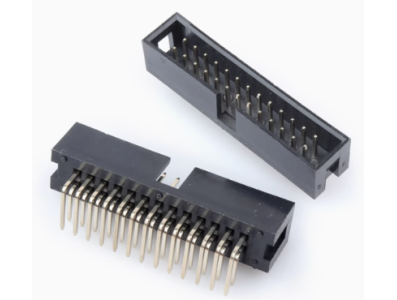 Conector header DC3-26P 2,54 mm com agulhas curvas, carca&ccedil;a Dupont preta (PC) - Imagem 1