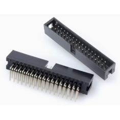 Conector Header Soquete DC3-34P 2,54 mm com Agulha Curva e Carca&ccedil;a Dupont Preta (PC)