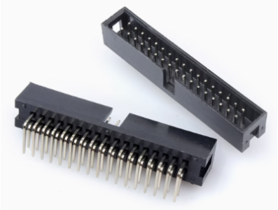 Conector Header Soquete DC3-34P 2,54 mm com Agulha Curva e Carca&ccedil;a Dupont Preta (PC) - Imagem 1