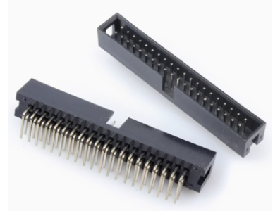 Conector header soquete DC3-40P 2,54 mm com agulha curvada, carca&ccedil;a Dupont preta (PC) - Imagem 1