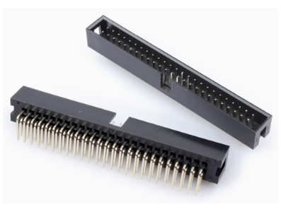 Conector Socket Header DC3-50P 2,54 mm, agulha curva, carca&ccedil;a Dupont preta (PC) - Imagem 1