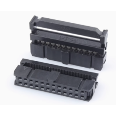 Conector IDC FC-24P 2,54 mm, carca&ccedil;a Dupont preta (PC)