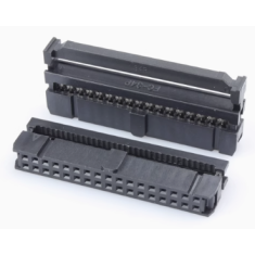 Conector soquete IDC FC-34P 2,54 mm, carca&ccedil;a Dupont preta (PC)