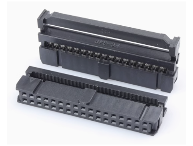 Conector soquete IDC FC-34P 2,54 mm, carca&ccedil;a Dupont preta (PC) - Imagem 1