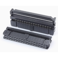 Conector soquete IDC FC-34P 2,54 mm, carca&ccedil;a Dupont preta (PC)