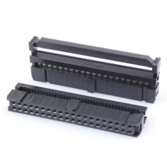 Conector IDC FC-40P 40 pinos 2,54 mm Carca&ccedil;a Dupont preta (PC)
