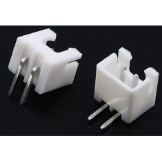 Conector header XH 2,54 mm 2 pinos com pinos dobrados