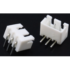 Conector JST XH 2,54 mm 3 pinos com pinos dobrados