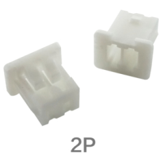 Carca&ccedil;a pl&aacute;stica para conector macho 2 pinos 1,25 mm branca