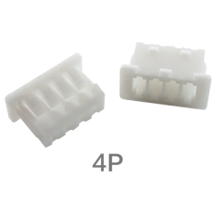 Carca&ccedil;a para conector macho pl&aacute;stica branca 1,25 mm 4 posi&ccedil;&otilde;es