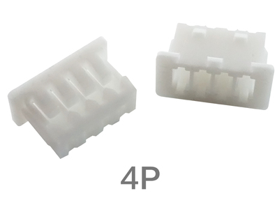 Carca&ccedil;a para conector macho pl&aacute;stica branca 1,25 mm 4 posi&ccedil;&otilde;es - Imagem 1