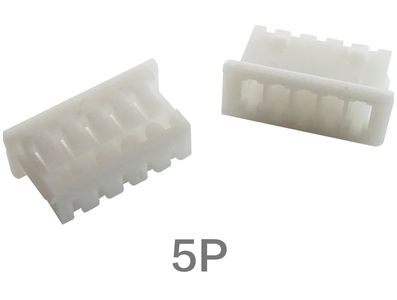 Carca&ccedil;a pl&aacute;stica branca para conector macho 1,25 mm 5 pinos - Imagem 1