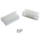 Carca&ccedil;a para conector macho 6 pinos 1,25 mm pl&aacute;stico branco - Thumb - 1