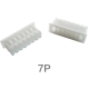 Carca&ccedil;a pl&aacute;stica branca para conector macho 7 pinos 1,25 mm - Thumb - 1