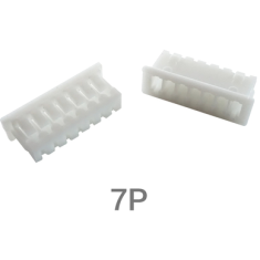 Carca&ccedil;a pl&aacute;stica branca para conector macho 7 pinos 1,25 mm