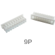 Carca&ccedil;a pl&aacute;stica masculina branca 1,25 mm para conector 9 pinos - Thumb - 1
