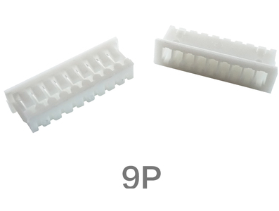 Carca&ccedil;a pl&aacute;stica masculina branca 1,25 mm para conector 9 pinos - Imagem 1