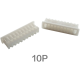 Carca&ccedil;a para conector macho 1,25 mm pl&aacute;stica branca 10P - Thumb - 1