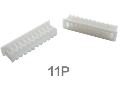 Carca&ccedil;a pl&aacute;stica branca para conector 1,25 mm 11 pinos - Imagem 1