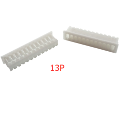 Carca&ccedil;a para conector macho em pl&aacute;stico branco 1,25 mm 13 posi&ccedil;&otilde;es