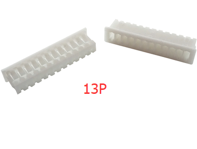 Carca&ccedil;a para conector macho em pl&aacute;stico branco 1,25 mm 13 posi&ccedil;&otilde;es - Imagem 1