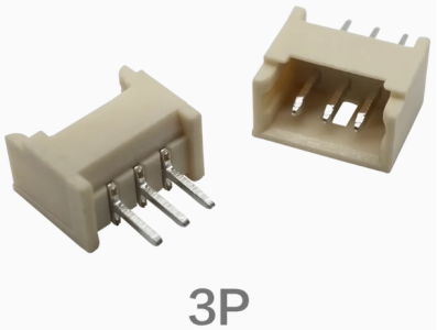 Conector reto tipo agulha 1,25 mm 3 pinos - Imagem 1