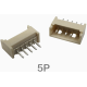 Conector reto 1,25 mm 5 pinos tipo agulha - Thumb - 1