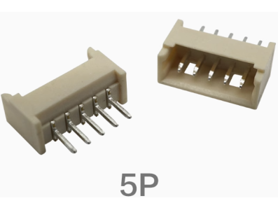 Conector reto 1,25 mm 5 pinos tipo agulha - Imagem 1