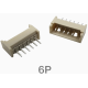 Conector reto tipo agulha 1,25 mm 6 pinos - Thumb - 1
