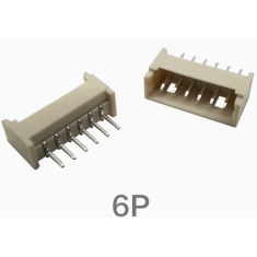 Conector reto tipo agulha 1,25 mm 6 pinos