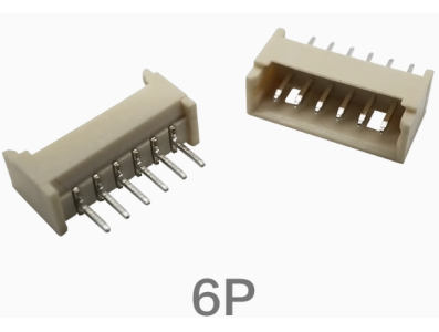 Conector reto tipo agulha 1,25 mm 6 pinos - Imagem 1