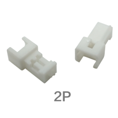 Carca&ccedil;a para conector f&ecirc;mea 2 pinos 1,25 mm, pl&aacute;stica branca