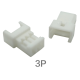 Carca&ccedil;a pl&aacute;stica para conector f&ecirc;mea 3 pinos 1,25 mm branca - Thumb - 1