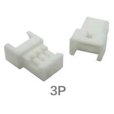 Carca&ccedil;a pl&aacute;stica para conector f&ecirc;mea 3 pinos 1,25 mm branca