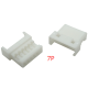 Carca&ccedil;a para conector f&ecirc;mea em pl&aacute;stico branco 1,25 mm, 7 pinos - Thumb - 1