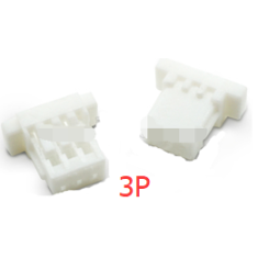 Carca&ccedil;a pl&aacute;stica branca para conector macho SH 1.0 mm 3 pinos