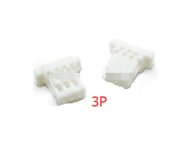 Carca&ccedil;a pl&aacute;stica branca para conector macho SH 1.0 mm 3 pinos - Imagem 1